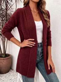 Deanna - Ribbed Open-Front Cardigan