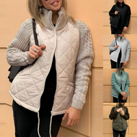 Marisol Knit Patchwork Puffer Jacket