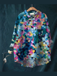 Amara - Colorful Polka Dot Shirt