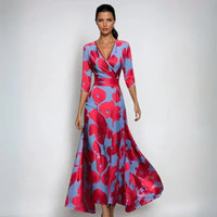 Eliana - Elegant Floral A-Line Dress