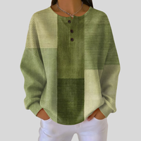 Diane - Waffle-Textured Henley Top