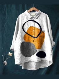 Sienna - Shirt with Geometric Abstract Print