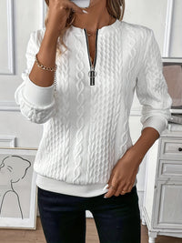Amy | Zip-Up Knit Sweater