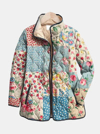 Zarae - Charming Floral Quilted Jacket