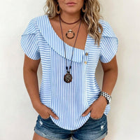 Susaine - Casual Striped Blouse