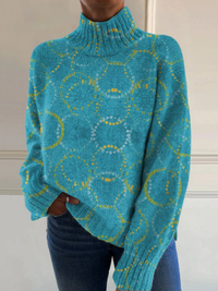 Sophie - Circle Art Print Turtleneck