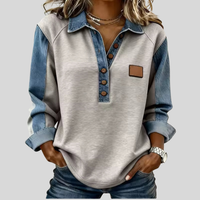 Elspeth - Two-Tone Collared Pullover