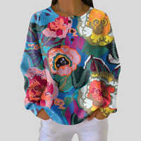Delia - Painterly Floral Sweatshirt