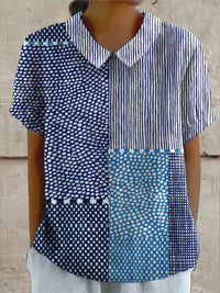 Ella - Patchwork Print Shirt