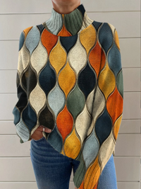 Ella - Abstract Pattern Turtleneck