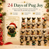 2026 Pug Christmas Advent Calendar