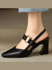 Vera Zala - Leather Slingback Heels