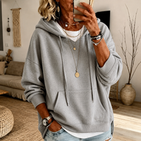 Elaijah - Light Grey Hoodie Sweater