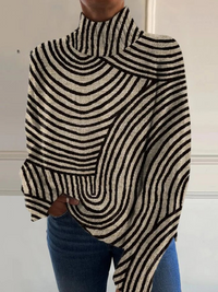 Sienna - Hand-Drawn Line Turtleneck