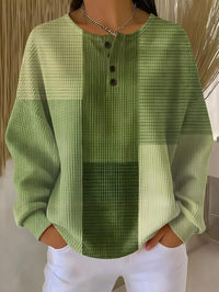 Women's Abstract Crew Neck Long Sleeve Casual Sweatshirt