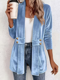 Gloria - Soft Button-Tab Cardigan