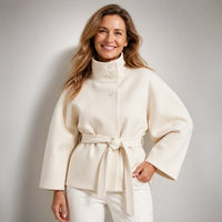 Muriel - Belted Cape Coat