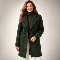Deborah - Plaid Wool Coat