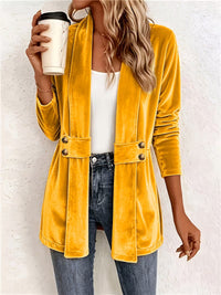 Celeste - Button-Tab Tailored Cardigan