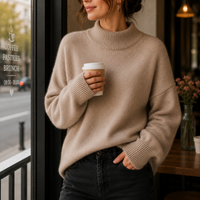 Juniper - Oversized Womens Turtleneck Sweater
