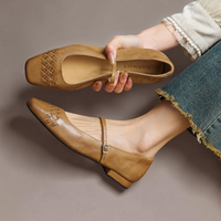 Charley - Square-Toe Mary Jane Flat
