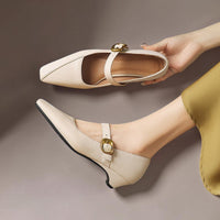 Zorae - Paneled Mary Jane Heel