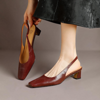 Romi - Genuine Leather Slingbacks