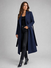 Josie - Belted Long Lapel Coat