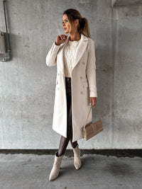 Emeline - Double-Breasted Longline Overcoat
