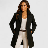 Blanche - Tailored Notch-Lapel Long Coat