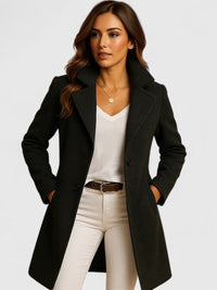 Blanche - Tailored Notch-Lapel Long Coat