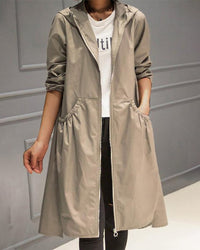 Cornelia - Hooded Longline Trench Coat