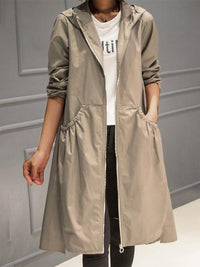 Cornelia - Hooded Longline Trench Coat