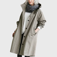 Ruth - Hooded Relaxed-Fit Long Trench Coat