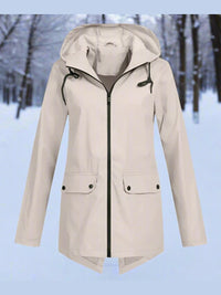Juno - Hooded Longline Rain Jacket